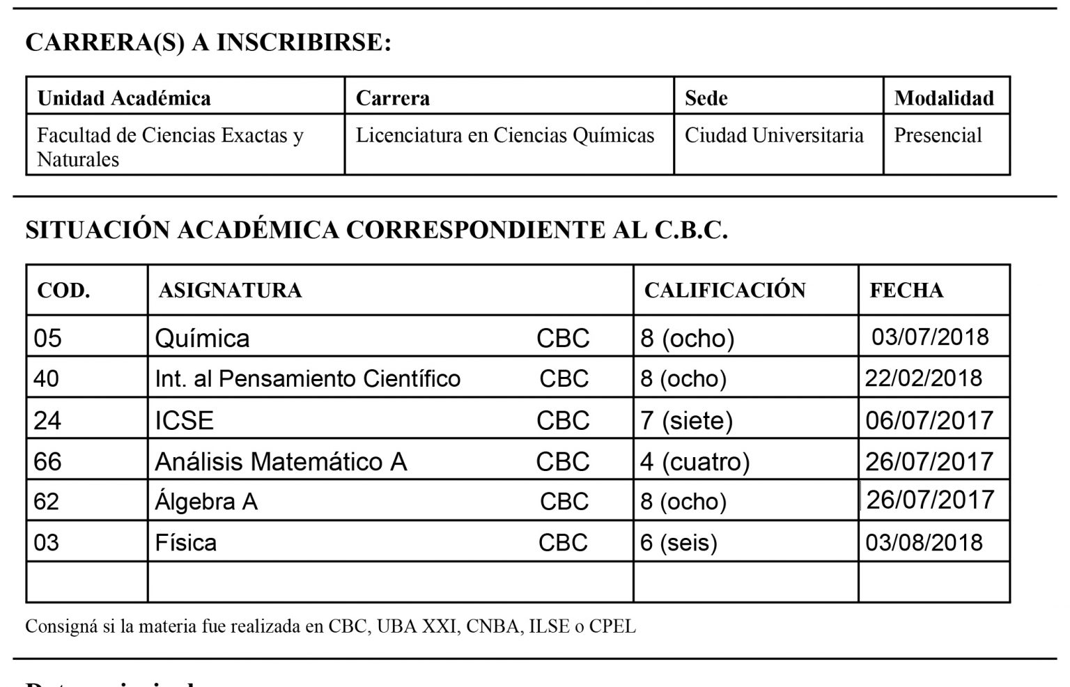 Inscripción A Materias Facultad De Ciencias Exactas Y Naturales De La Universidad De Buenos Aires 2734