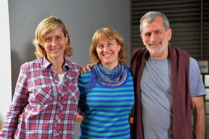 (De izq. a der.) Marina Inchaussandague, Diana Skigin y Ricardo Depine.