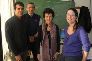 Sebastián Ferro, Alberto Bozzano, Diana Kelmansky y Laura Ación. Foto: Exactas -comunicación
