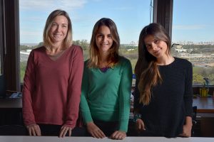 (De izq. a der.) Bettina Mahler, Marisol Domínguez, Melina Atencio.